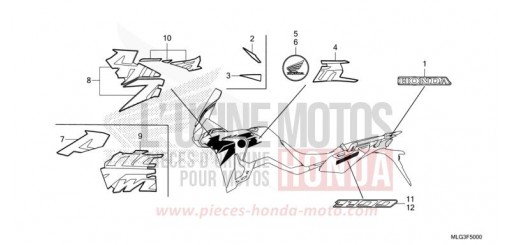 MARKE/STREIFEN (1) CRF1100AN de 2022